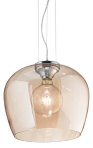 IdealLux 241524 BLOSSOM SP1 závěsné svítidlo E27 1x60W IP20 chrom, jantarová