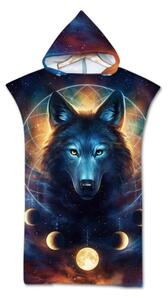 Plážové pončo MOON WOLF barevné 80x145 cm