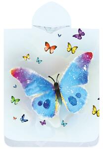 Plážové pončo BUTTERFLY SPARKLE barevné 80x145 cm