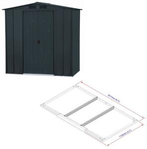 Riverton Top Zahradní domek 2,5 m² + podlahové profily, antracit DURAMAX 50013
