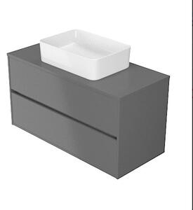 Cersanit Crea - závěsná skříňka pod umyvadlo 100cm, šedá, S924-020