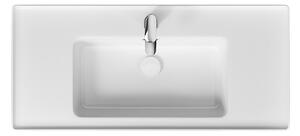 Cersanit Crea - závěsná skříňka s umyvadlem 100cm, bílý lesk, S924-021+K114-018