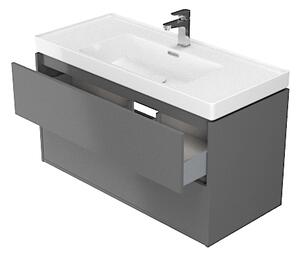 Cersanit - Crea skříňka pod umyvadlo na desku 100cm, šedá, S924-019