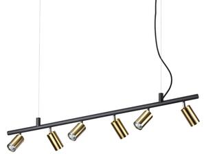 IdealLux 244648 DYNAMITE SP6 závěsné svítidlo GU10 6x28W IP20 matná mosaz