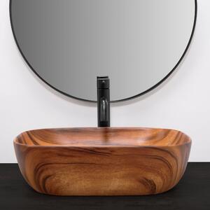 Rea Belinda Wood umyvadlo, 47 x 34 cm, imitace dřeva-matná, REA-U5051