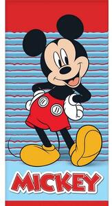 Carbotex Dětská osuška Mickey Mouse Vždy s úsměvem, 70 x 140 cm