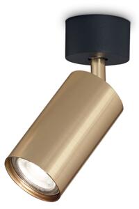 IdealLux 244662 DYNAMITE PL1 stropní / nástěnné svítidlo (spot) GU10 1x28W IP20 mosaz