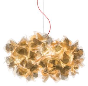 Závěsná svítidlo Slamp, Clizia Mama Non Mama, stmívatelné, Zlatá / mosazná, Obývací pokoj, Plast, Design
