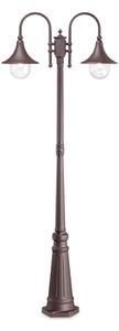 IdealLux 246840 CIMA PT2 zahradní sloupek E27 2x60W IP43 kávová
