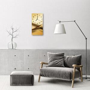 Nástěnné hodiny vertikální  Umění abstrakce béžová 30x60 cm
