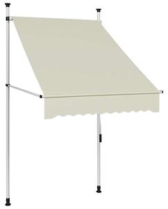 Ručně zatahovací markýza 100 cm krémová 145833