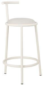 Noo.ma Béžová čalouněná barová židle Hogo II. 68 cm