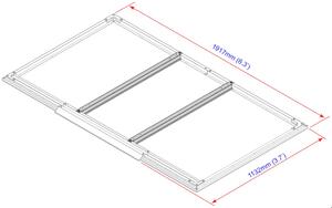 Podlahové profily pro domky 2,5 m² DURAMAX 57802