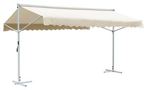 Volně stojící markýza 600 x 300 cm krémová 145884
