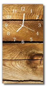 Nástěnné hodiny vertikální Hnědé dřevo 30x60 cm