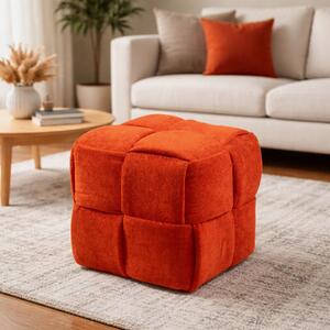 Taburetka Knitte (oranžová). Akce -18%