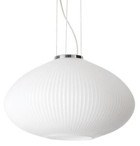 Ideal Lux 264523 PLISSE" závěsné svítidlo 1xE27 D450mm chrom, bílá