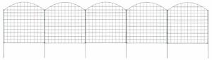 Obloukový zahradní plot 77,5 x 78,5 cm zelený 146103
