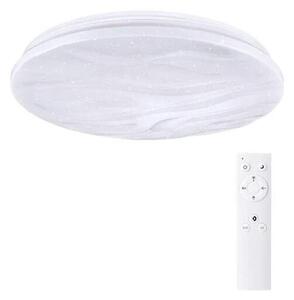 Solight WO736 WAVE - LED stropní svítidlo stmívatelné dálkovým ovladačem, Ø 39cm, 30W, 3000-6500K (Stropní bílé svítidlo s dálkovým ovladačem)