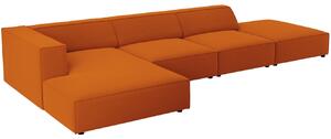 Cosmopolitan Design Sametová rohová pohovka Arendal 341 cm, levá