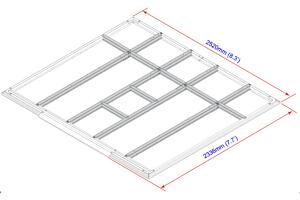 Podlahové profily pro domky 6,3 m² DURAMAX 57112