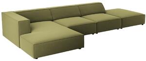 -25 % Dny MOMENTI– Cosmopolitan Design Sametová rohová pohovka Arendal 341 cm, levá