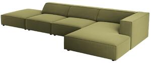 -25 % Dny MOMENTI– Cosmopolitan Design Sametová rohová pohovka Arendal 341 cm, pravá