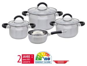 Black Steam Sada hrnců 4 ks, nerezové ELO BASIC 50904