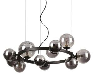 Ideal Lux 271392 PERLAGE závěsné svítidlo 11xG9 D730mm černá, kouřová