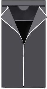 SONGMICS Šatní skříň, látková, šedá, 75x160 cm
