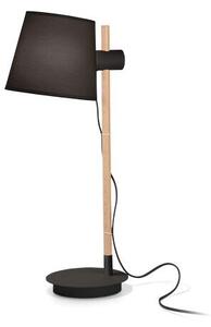 Ideal Lux 272238 AXEL stolní lampička 1xE27 černá, dřevo