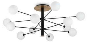Ideal Lux 273709 COSMOPOLITAN stropní svítidlo 12xG9 D1450mm černá, mosaz, bílá