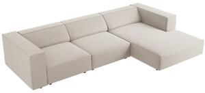 -25 % Dny MOMENTI– Cosmopolitan Design Sametová rohová pohovka Arendal 284 cm, pravá
