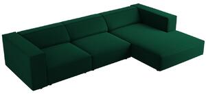 -25 % Dny MOMENTI– Cosmopolitan Design Sametová rohová pohovka Arendal 284 cm, pravá