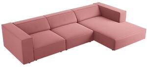 -25 % Dny MOMENTI– Cosmopolitan Design Sametová rohová pohovka Arendal 284 cm, pravá