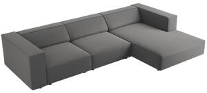 -25 % Dny MOMENTI– Cosmopolitan Design Sametová rohová pohovka Arendal 284 cm, pravá