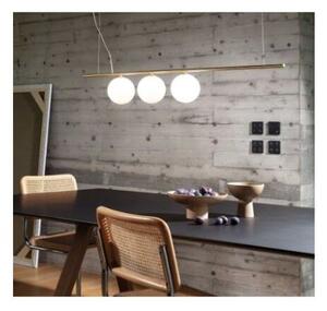 Ideal Lux 282114 PERLINE závěsné svítidlo 3xG9 mosazná, bílá