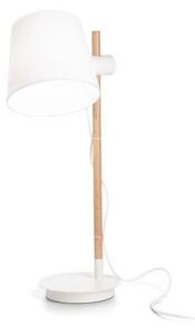 Ideal Lux 282091 AXEL stolní lampička 1xE27 bílá, dřevo