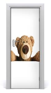 Samolepící fototapeta na dveře Plyšový medvídek 85x205cm