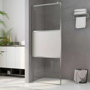 Zástěna do průchozí sprchy napůl mléčné ESG sklo 80 x 195 cm 146640