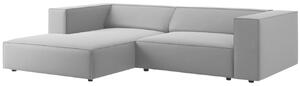Cosmopolitan Design Sametová rohová pohovka Arendal 224 cm, levá