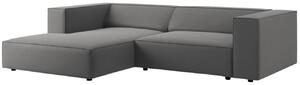 -25 % Dny MOMENTI– Cosmopolitan Design Sametová rohová pohovka Arendal 224 cm, levá