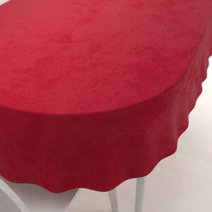 Biante Sametový oválný ubrus Velvet Premium SVP-038 Sytě červený 120x140 cm