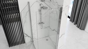 Rea - MAXIM rohový čtvercový sprchový kout 80 x 80 cm, levá verze, čiré sklo, REA-K0264