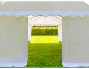 AKČNÍ SADA: Párty stan 5x8m PVC Standard Ohnivzdorný + 8ks Pivní set 200x50cm barva Zeleno-bílá