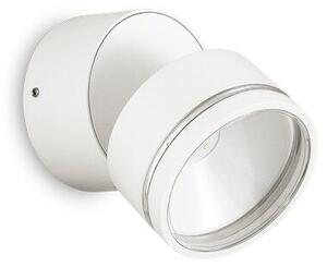 Ideal Lux 285474 OMEGA ROUND venkovní nástěnné svítidlo LED D90mm 7W/610lm 3000K IP54 bílá