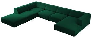 -25 % Dny MOMENTI– Cosmopolitan Design Sametová rohová pohovka Arendal 364 cm, levá
