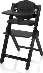 ZOPA Dřevěná jídelní židlička Clipp & Clapp, Black