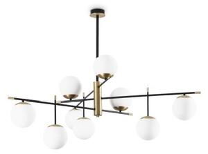 Ideal Lux 289489 GOURMET závěsné svítidlo 9xE14 černá, mosaz