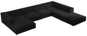 -25 % Dny MOMENTI– Cosmopolitan Design Sametová rohová pohovka Arendal 364 cm, pravá